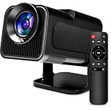 Mini Projetor Hy320 Portátil 5G Wi-Fi 6 Bluetooth 5.0 Android 11 4K 1080P Full HD 12000 Lumens LED Auto Correção Trapezoidal Horizontal Rotação 180° Ideal para Projeções Cinemáticas Premium
