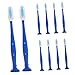 GALPADA 10 pezzi Spazzolini Mini Manico Corto Antiselfharm per Viaggio e Uso Istituzionale Setole Morbide per Pulizia Dentale Sicura e Duratura immagine