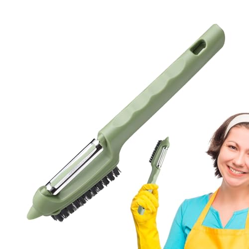 Depurador de cepillo vegetal para alimentos, depurador de patatas | Pelador de zanahorias Pelador de alimentos flexible Cepillo depurador de patatas | Cepillo de limpieza de patatas, cepillo de limpie