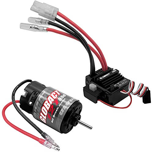 GLOBACT Waterproof 550 Brushed Motor 12T and 80A...