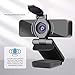 immagine 3Dericam 1080P Live Streaming Webcam con microfono, Videocamera USB per computer, Plug and Play Webcam per Skype, FaceTime, PC / Mac / Laptop, grandangolo e clip girevole flessibile