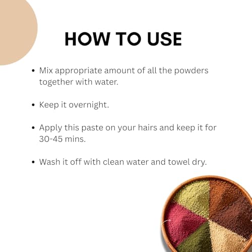 Image of Amla, Reetha, Shikakai, Bhringraj, Hibiscus and Multani Mitti Powder for Hair Care - Natural Hair Mask (Pack of 6, 150gm Each, Total 900 Grams)
