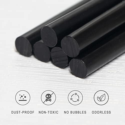 Mini Hot Glue Gun Sticks, T Tovia Multi-Temp All-Purpose Hot Glue Gun Refills, 4" And 0.27 Diameter, 120 Count, Black #TOP1