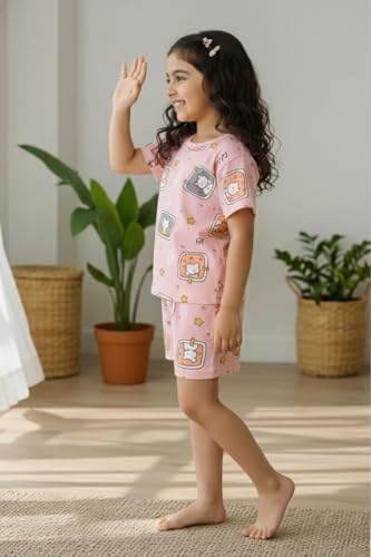 Image of Ninos Dreams Girls T Shirt with Shorts Set