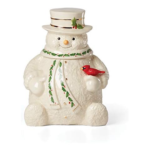 Lenox Happy Holly Days Keksdose Schneemann Cover