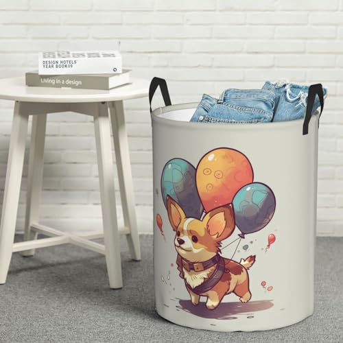 Panier à linge grand format pliable imperméable Corgi pour vêtements sales - 7