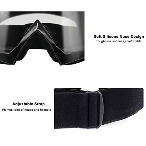 Motocross Goggles 2 Pack Dirt Bike Goggles Atv Motorcycle Goggles Mx Off Road Goggles For Men Women Adult Youth Riding Racing #TOP2