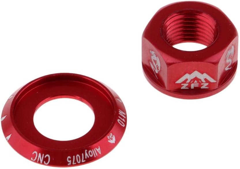 UJEAVETTE Bicycle Hubs Nut Mountain Bike MTB Flange Nut Parts Drums Axle Screws Red