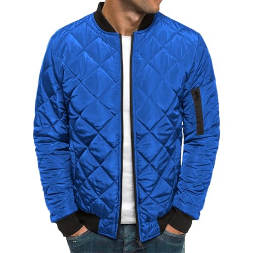 Veste bomber chaude homme matelassée aux finitions côtelées premium