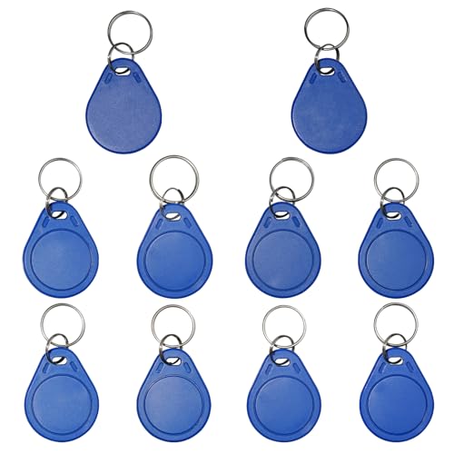10 PCS GEN1 13.56 MHz UID Writable Rewritable Clone IC Smart Key Fobs, Compatible with MIFARE Classic 1K, RFID Blank Tag for Access Control