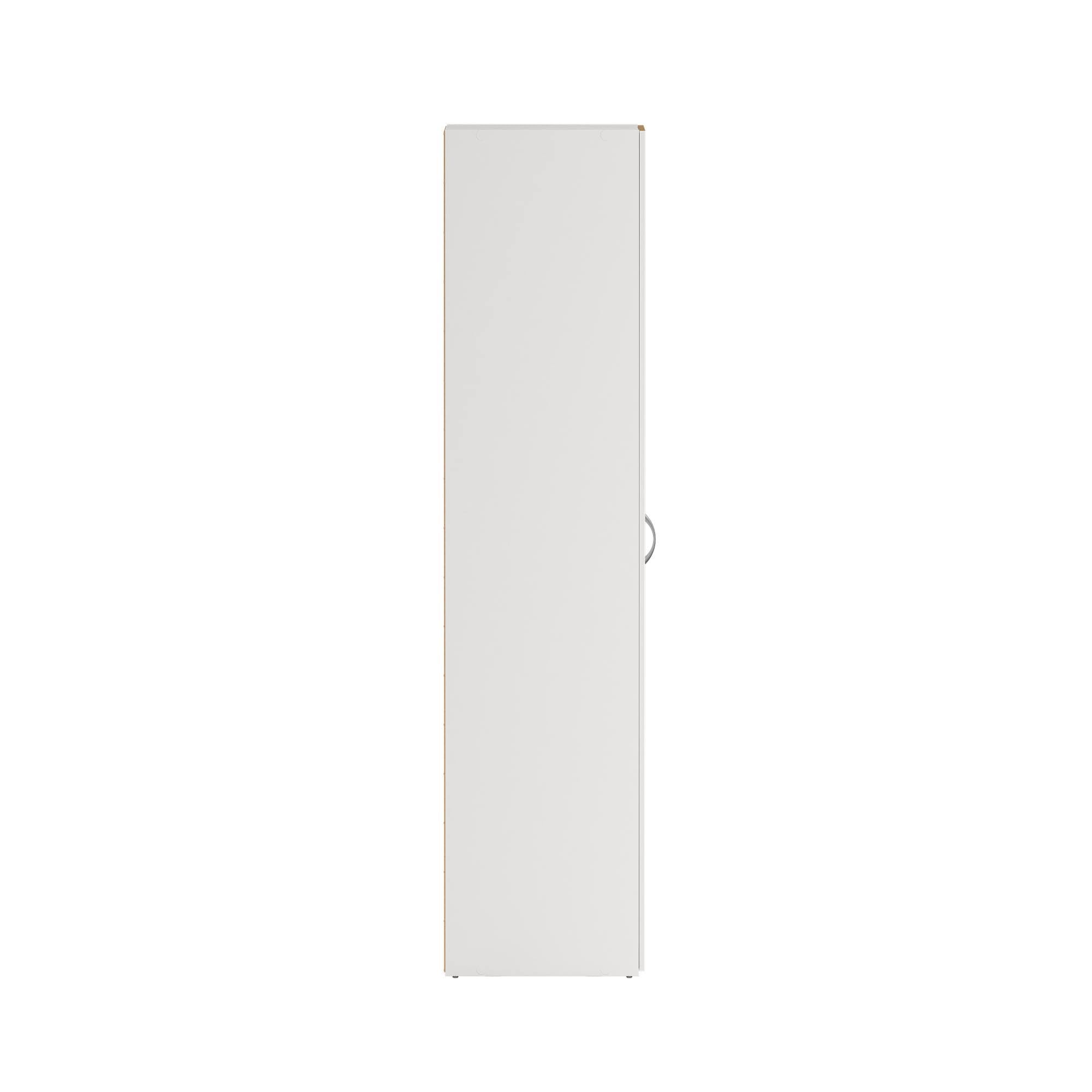 Armario Dormitorio Duero White con 1 Puerta en Color Blanco 40 x 42 x 176 cm