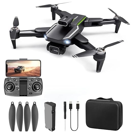 Image of WELVIZHI-4K-Dual-HD-Camera-Professional-Folding-Drone-Brushless-Motor-WIFI-FPV-Quadcopter-Drone-4 (J12)