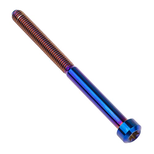 Image of Titanium Torx Square Head M6 x 10 15 20 25 30 35 40 45 50 60 65 70 80mm Screw Pack of 5 (Burn Blue, M6x80mm)