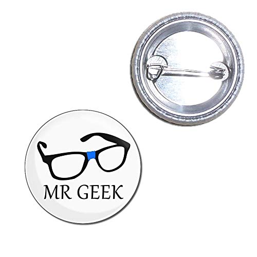 BadgeBeast.co.uk Mr Geek - 25mm Knopfleiste