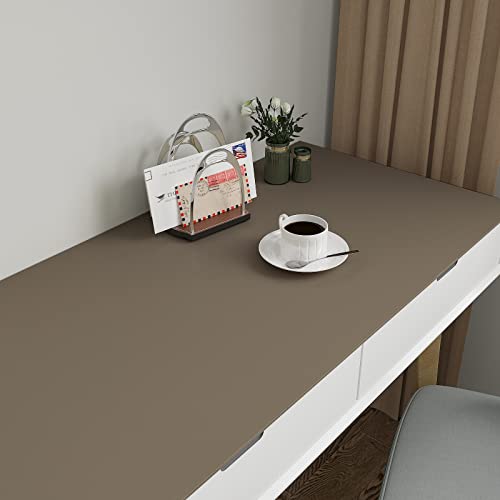 Rouleau de vinyle texturé épais marron aspect matière pour finitions premium - 6