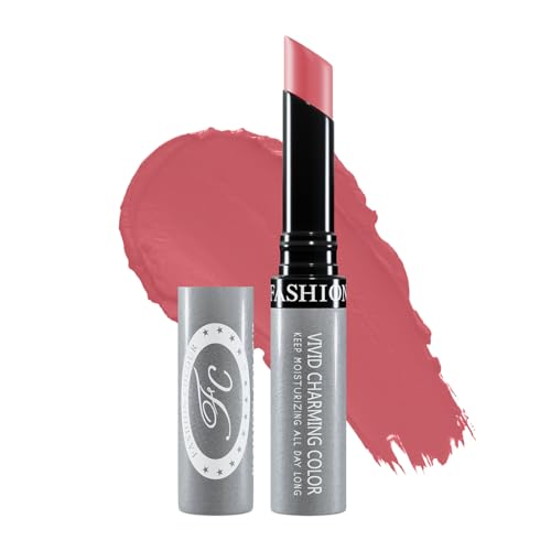 Image of Fashion Colour Kiss Lip No Transfer Lipstick, Waterproof, Smudgeproof, Long Lasting Combo (Warm Pink & Fuscous)