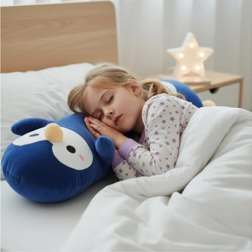 Somao Penguin Plush Pillow - 23.6 Inch Long Stuffed Animal, Ultra Soft Cuddle Pillow for Kids & Adults, Huggable Penguin Toy Gift for Birthday, Christmas, Valentine's Day (Dark Blue) - Image 2
