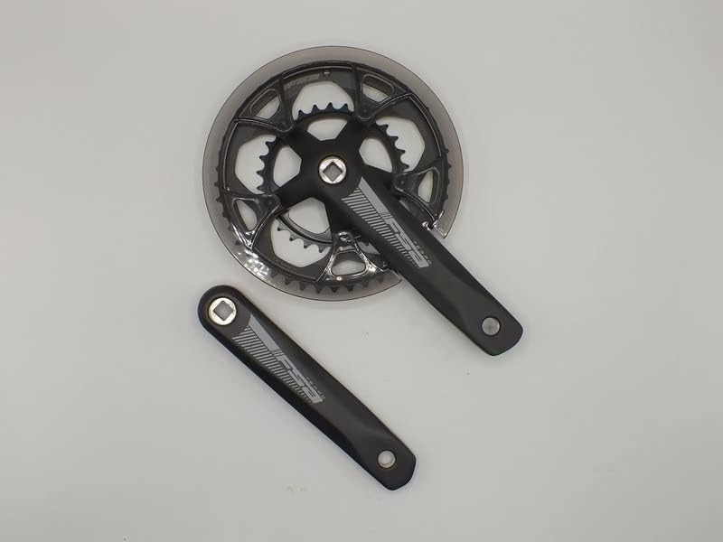 FSA Tempo Double 46/30T JIS Square Taper with Guard - Road Gravel Bike Crank Set 170mm Black
