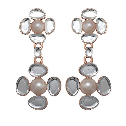 See full amazon price history chart for Estele Two Flower Kundan Drop Earrings for Women Estele Two Flower Kundan Drop Earrings for Women (B08CPYTFR3) Amazon Price History, Amazon Price Tracker