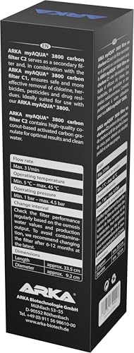 ARKA KF2MD3800 Kohlefilter Carbon Filter C2 myAqua 3800 Reverse Osmosis System, Multicoloured