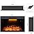 Valuxhome 43 Inches Electric Fireplace Recessed Fireplace Heater with Log Speaker, 1500W, Timer, Remote Control, Black