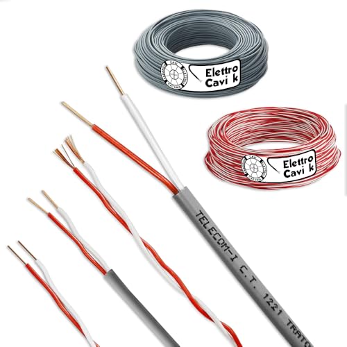 ELETTRO CAVI K - CAVO TELEFONICO DOPPINO SCOPERTO 2x0,50 mm