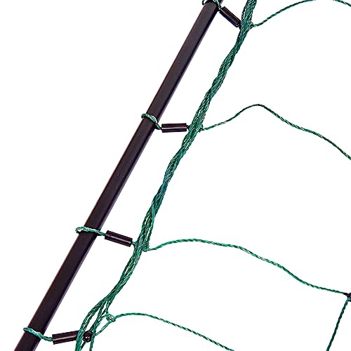 VOSS.farming 50m Elektrozaun - Netz, tannengrün, 108cm, 20 Pfähle stabil grün Agility