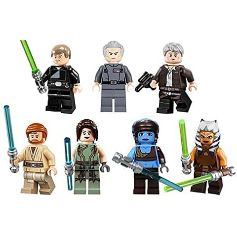 ZHTBATE 7 Pcs Minifigures advent calendar collection Mini Figure set series custom Collectible Minifigure for all Brick Compatible with star wars series Cover
