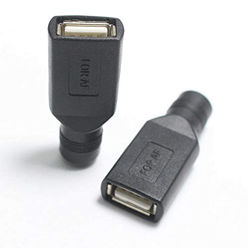 Acxico adaptador conector USB a DC 5.5x2.1 mm, 4 piezas miniatura 3