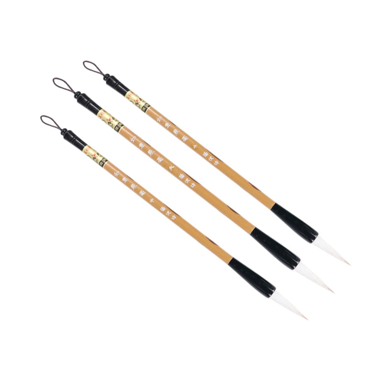 jojofuny 3Pcs Chinese Calligraphy Brush Excellent Sumi Drawing Brushes for Calligraphy for Beginners and Artists Traditional Kanji Painting