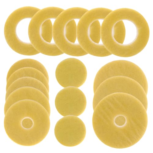 GOOHOCHY 1 Set Flute Washers Durable Felt Key Gaskets for Flute Repair Various Nonslip Design for Enhanced Playing Confidence Essential Musical Instrument Supplies