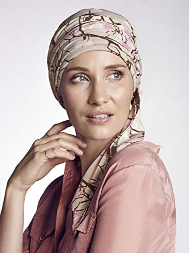 Akina Long Printed Scarf and Belle of Hope 19 Page Q & A Guide (Magnolia Beige 0436)2