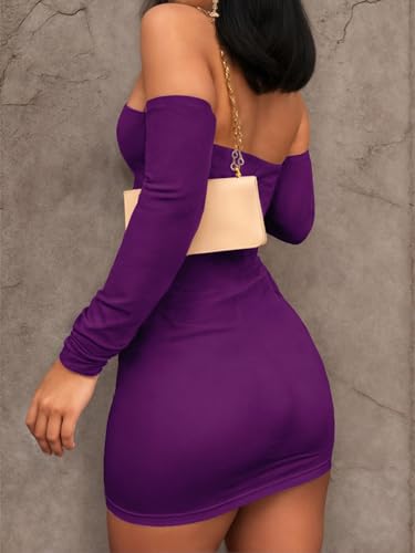 Image of Women's Summer Two-Piece Skirt Sets Sexy Off Shoulders Top Y2K Going Out Short T-Shirt Sets Mini Dress Outfits D293