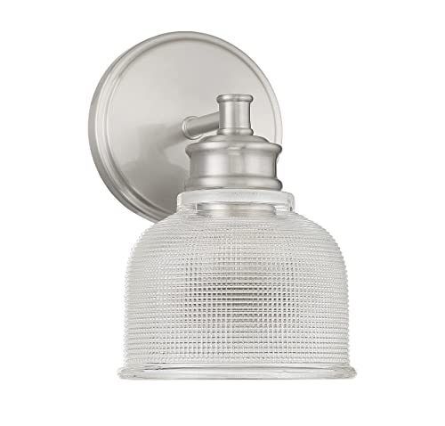 Vintage 1-Light Wall Sconce, Brushed Nickel