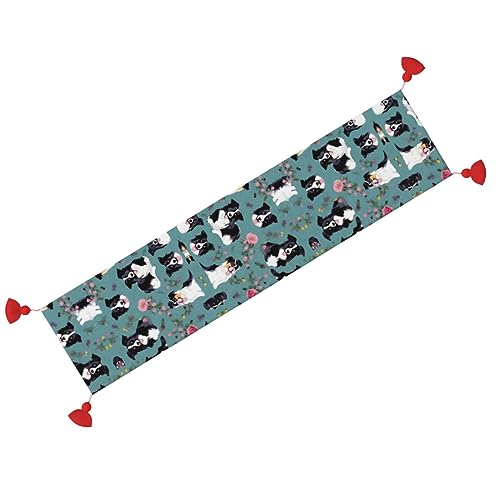 Chemin de table de salle à manger pour repas de Noël chaleureux - 7