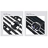 APS Premium Stainless Steel SS Black Billet Grille Grill Insert Combo Compatible with Suzuki Grand Vitara 2006 2007 2008 2009 2010 2011 2012 Main Upper Lower Bumper N19-H42778I