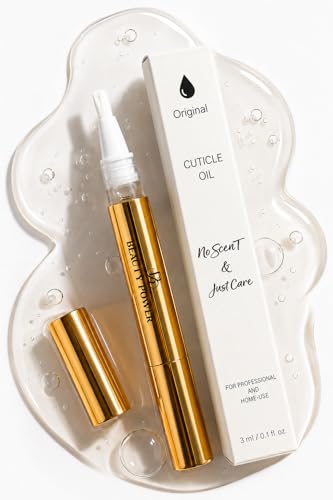 Beauty Power Nail Oil Cuticle Pen - Fragrance Free - Nail Strengthener & Growth Serum with Vitamin...