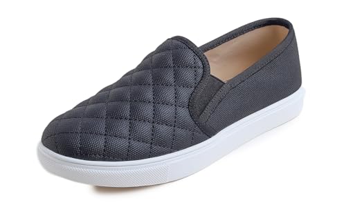 Image of FEVERSOLE Women's Casual Slip On Sneaker Comfort Quilted Loafer Flats