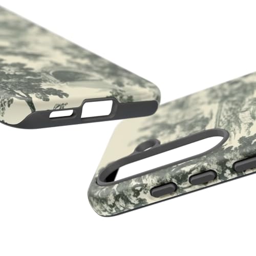 Coque rigide Samsung S25 mate anti-rayures motif vert
