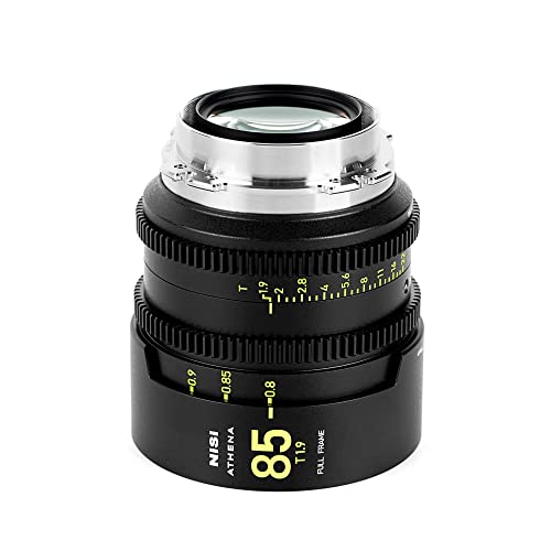 Image of NiSi - Athena Prime 85mm T1.9 Full Frame Cinema Lens, Compatible with ARRI PL Mount Cameras, Wide Angle Lens Full Frame, Quality Build, Great Low-Light Performance and Image Quality Camera Accessories