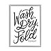 Stupell Industries Wash Dry Fold Text Laundry Typography Sign, Design by Jalynn Heerdt