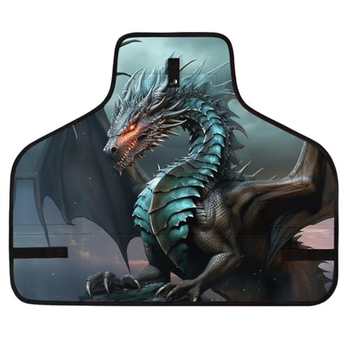 Delantal de trabajo Cool Dragon con 8 bolsillos ajustable miniatura 1