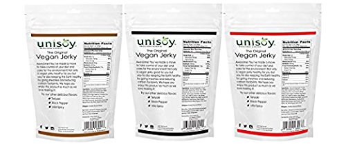 Unisoy Vegan Jerky All 3 Flavors 3 Pack