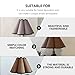 DOITOOL Pleated Lamp Shade E27 Table Lamp Shade Replacement Vintage Decor Light Cover Small Colth Lampshade for Pendant Lights Bedroom Decor