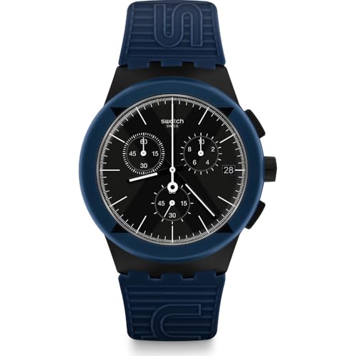 Swatch Reloj Cronógrafo para Hombres de Cuarzo con Correa en Silicona SUSB418 Swatch Reloj Cronógrafo para Hombres de Cuarzo con Correa en Silicona SUSB418