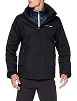 Berghaus Men's RG Alpha 2.0 Shell Waterproof Jacket, Black/Black, XL