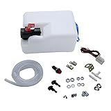 GSKMOTOR Kit de botella universal para limpiaparabrisas de 12 V, ideal para coches clásicos de 12 V VW Beetle