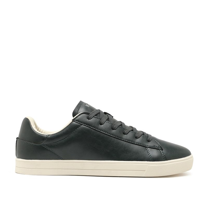 Image of United Colors of Benetton Mens United Colors of Benetton Solid Lace-up Classic Leather Finish Sneakers Sneaker