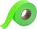 Perco 1 Line Fluorescent Green Labels - 8 Rolls, 1 Sleeve, 8,000 Blank Price and Date Gun Labels for Perco Lite, X, Plus and Pro 1 Line Price and Date Guns - Made in USA