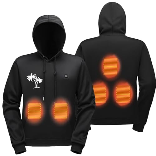 Sweat-shirt chauffant avec 5 zones de chaleur pour le confort quotidien en hiver